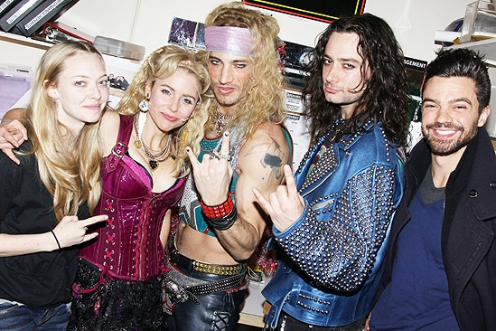 Amanda Seyfried and Dominic Cooper at Rock of Ages - Amanda Seyfried - Kerry Butler - James Carpinello - Constantine Maroulis - Dominic Cooper