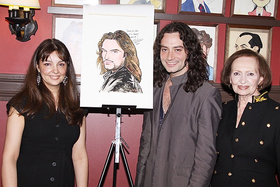 Constantine Maroulis at Sardi’s – sister – mother