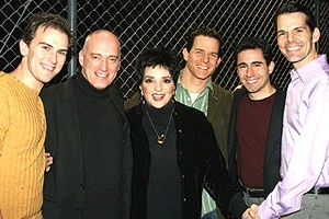 Liza Minnelli at Jersey Boys - Daniel Reichard - Donnie Kehr - Liza Minnelli - Christian Hoff - John lloyd Young - J. Robert Spencer