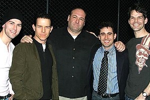 James Gandolfini at Jersey Boys - Daniel Reichard - Christian Hoff - James Gandolfini - John Lloyd Young - J. Robert Spencer