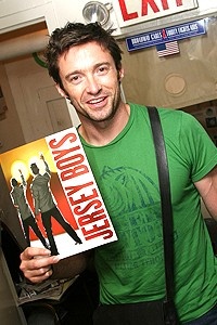 Hugh Jackman at Jersey Boys - Hugh Jackman (with program)