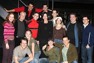 Catherine Zeta-Jones and Michael Douglas Visit Jersey Boys - Group Shot
