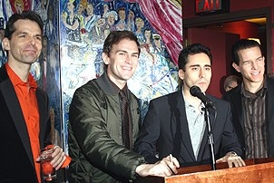 Photo Op - Jersey Boys does Actors' Fund benefit 2007 - J. Robert Spencer - Daniel Reichard - John Lloyd Young - Christian Hoff