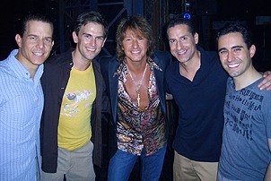 Photo Op - Richie Sambora at Jersey Boys - Christian Hoff - Daniel Reichard - Richie Sambora - John Leone - John Lloyd Young