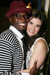 Photo Op - Idina Menzel at Madison Square Garden - Taye Diggs - Idina Menzel -1 