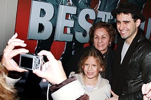 Photo Op - John Lloyd Young Leaves Jersey Boys -  John Lloyd Young (with photo-taking fans)