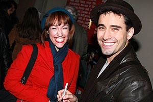 Photo Op - John Lloyd Young Leaves Jersey Boys -  John Lloyd Young (with young woman)