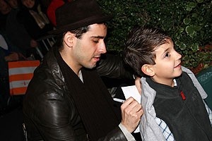 Photo Op - John Lloyd Young Leaves Jersey Boys -  John Lloyd Young (with boy)