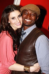 Idina Menzel at Virgin - Idina - Taye Diggs 