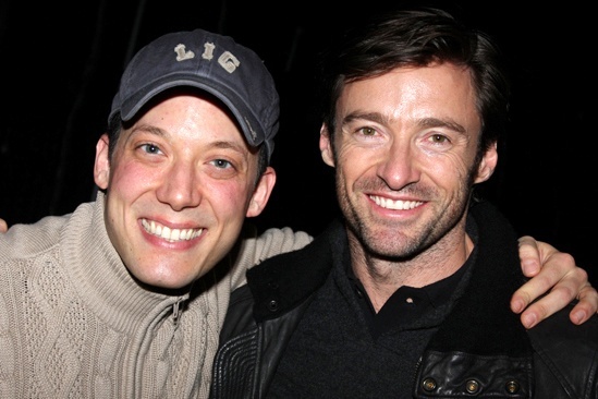 Steven Spielberg and Hugh Jackman Go Green at Shrek the Musical – Hugh Jackman – John Tartaglia