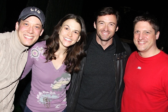 Steven Spielberg and Hugh Jackman Go Green at Shrek the Musical – John Tartaglia – Sutton Foster – Hugh Jackman – Christopher Sieber