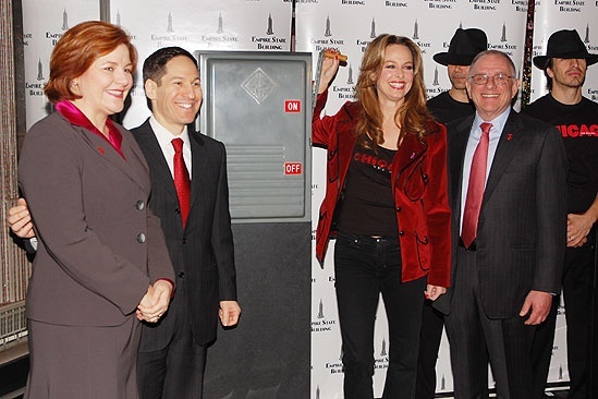 Melora Hardin Lights the Empire State – Melora Hardin - Christine Quinn