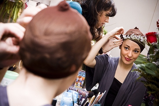 Laura Osnes in South Pacific – wig cap