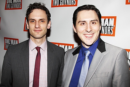 One Man, Two Guvnors opening night – Eli James – Stephen Pilkington 