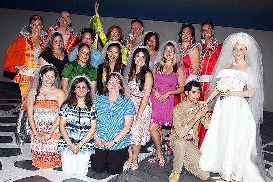 Mamma Mia 15th Longest Running Show - cast - real brides