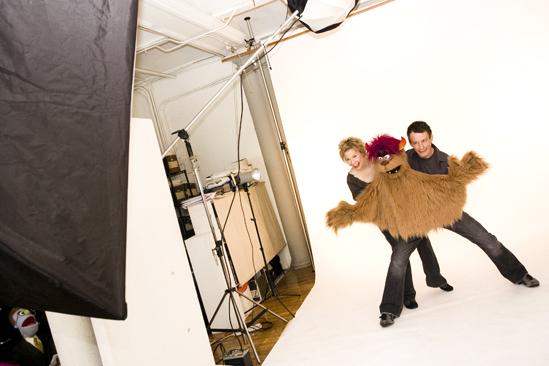 Avenue Q Final Cast Photo Shoot - Jennifer barnhart - Christian Anderson