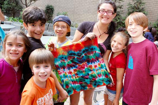 Tie-Dye with Hair - broadway kids