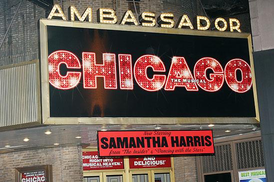 Samantha Harris Debut in Chicago - marquee
