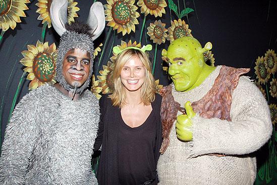 Heidi Klum at Shrek - Daniel Breaker - Heidi Klum - Brian d'Arcy James