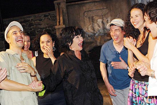 Chita Rivera at In the Heights - cast - Chita Rivera (laughing)