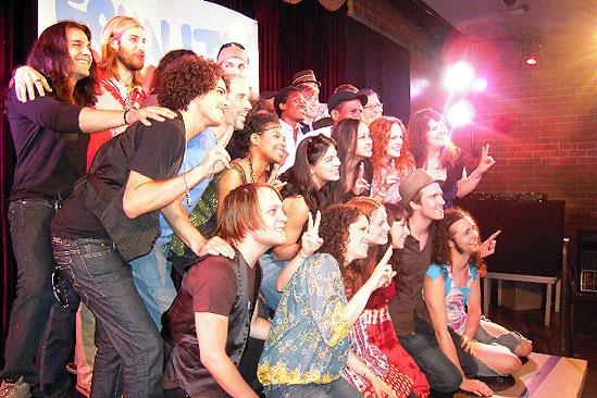 Hair in LA - cast at equality rally