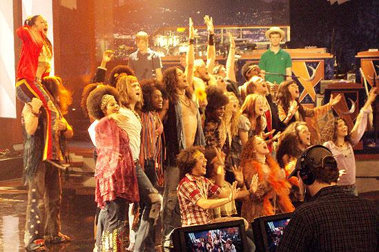 Hair in LA - cast singing