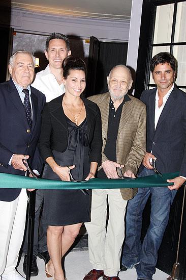 Henry Miller's Theatre Ribbon Cutting - Gina Gershon - John Stamos - Robert Longbottom - Lee Adams - Charles Strouse