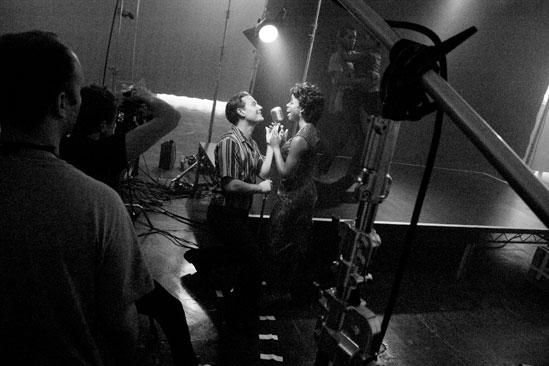 Memphis Promo Shoot - Chad Kimball - Montego Glover (full b&w shot)