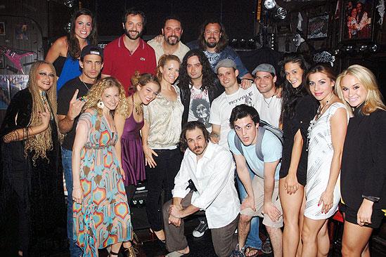 Judd Apatow and Leslie Mann at Rock of Ages - full shot