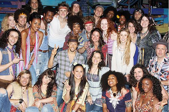 Jason Mraz and Judd Apatow at Hair - Jason Mraz - full cast