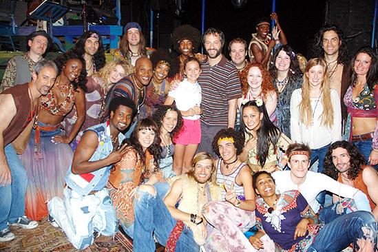 Jason Mraz and Judd Apatow at Hair - Judd Apatow - Maude Apatow - cast of Hair