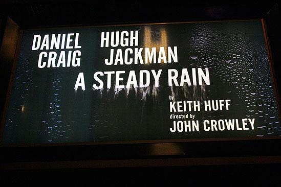 A Steady Rain First Preview Stage Door - marquee