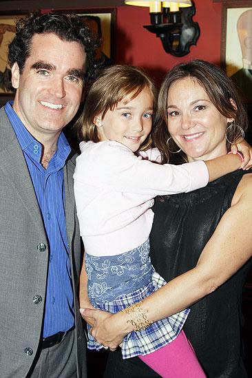 Brian d’Arcy James at Sardi’s - Brian d’Arcy James - Jennifer Prescott – daughter Grace