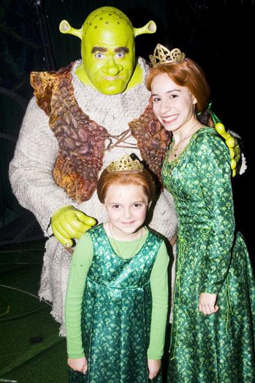 Shrek princess contest winners – Laura Laureano – Hannah Beatt – Brian d’Arcy James
