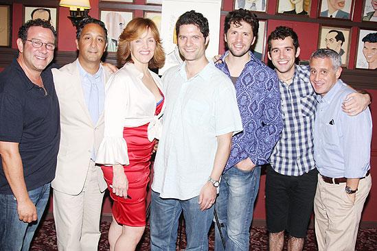 Alice Ripley at Sardi’s – Michael Greif – Jeff Mahsie – Alice Ripley – Tom Kitt – Louis Hobson – Adam Chanler-Berat – David Stone 
