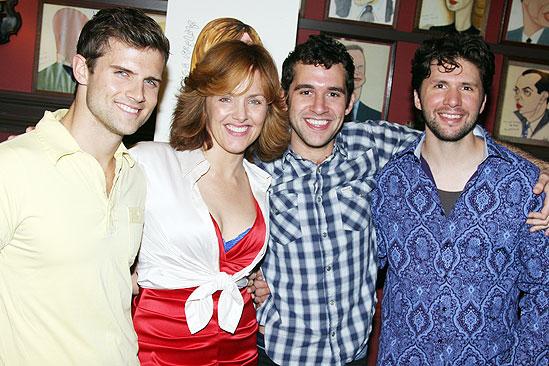 Alice Ripley at Sardi’s – Kyle Dean Massey – Alice Ripley – Adam Chanler-Berat – Louis Hobson 