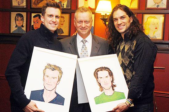 Swenson and Creel at Sardi’s – Gavin Creel – Max Klimavicius – Will Swenson