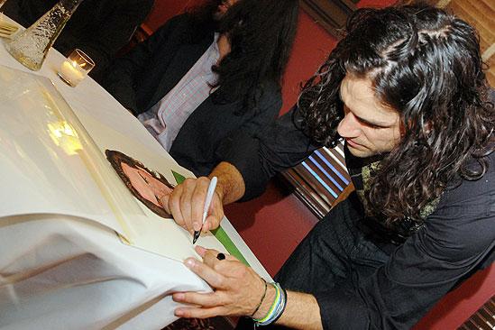 Swenson and Creel at Sardi’s – Will Swenson (signing)