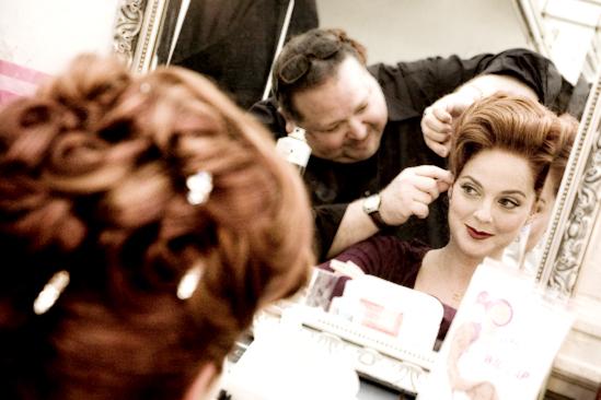 White Christmas photo shoot 2009 – Melissa Errico – wig