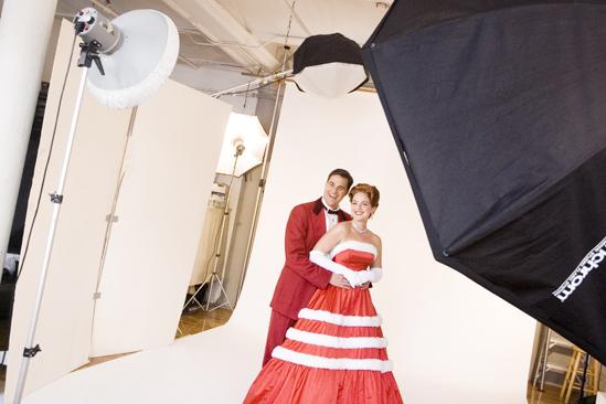 White Christmas photo shoot 2009 – James Clow – Melissa Errico