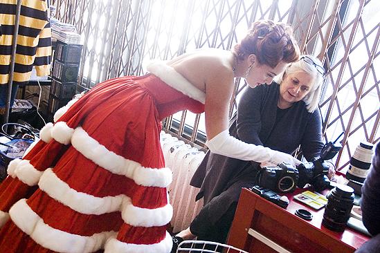 White Christmas photo shoot 2009 – Melissa Errico - Joan Marcus