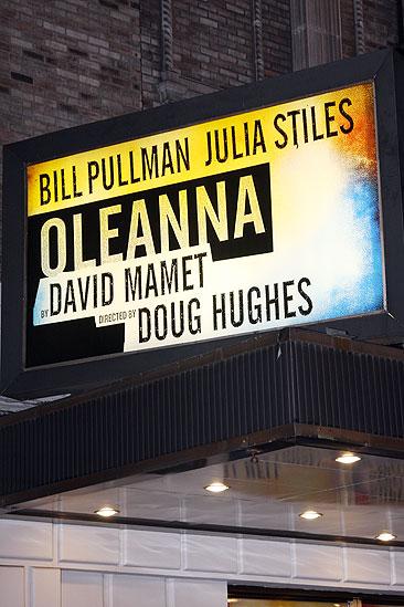 Oleanna opening – marquee