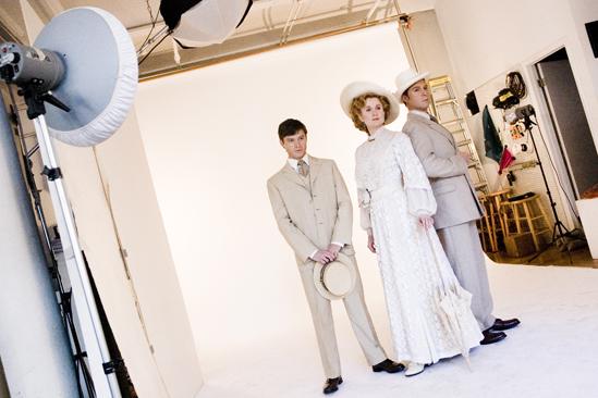 Ragtime Promo Shoot – Bobby Steggert – Christiane Noll – Ron Bohmer (on set)