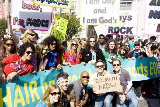 Hair at the National Equality March - Hair Tribe at March