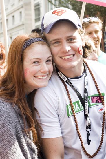 Hair at the National Equality March - Allison Case - Jonathan Groff