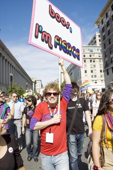Hair at the National Equality March - Jay Armstrong Johnson