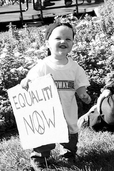 Hair at the National Equality March - Baby