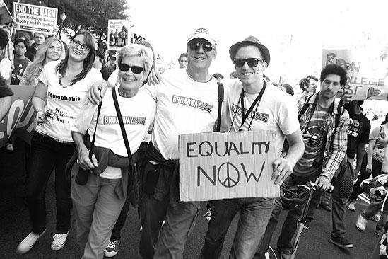 Hair at the National Equality March - Gavin Creel - parents