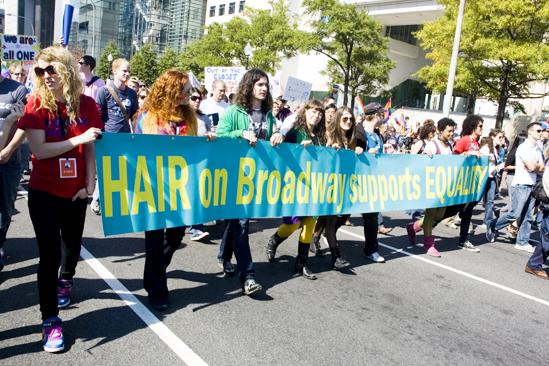 Hair at the National Equality March - Kacie Sheik