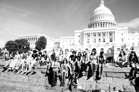 Hair at the National Equality March - Hair Cast on the Wall